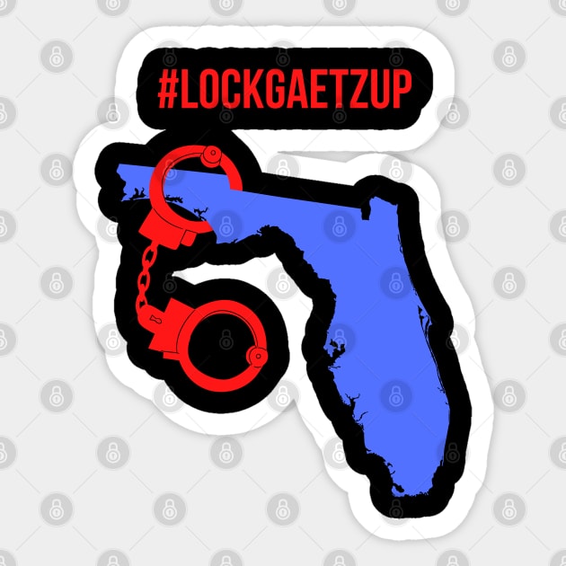 Lock Gaetz Up Sticker by TJWDraws